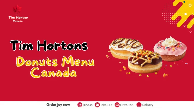 Tim Hortons Donuts Menu