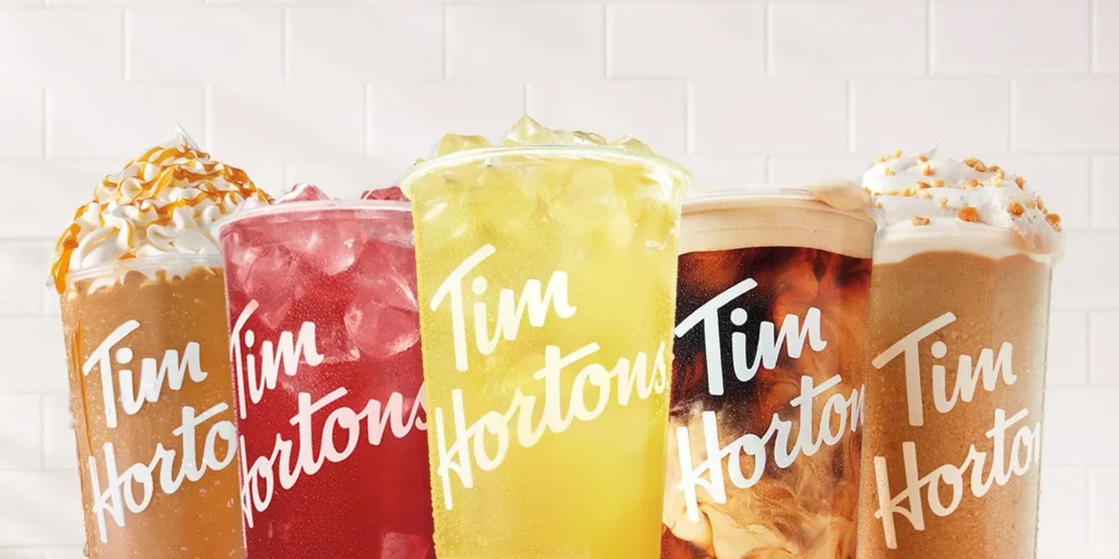 Tim Hortons cold drinks menu