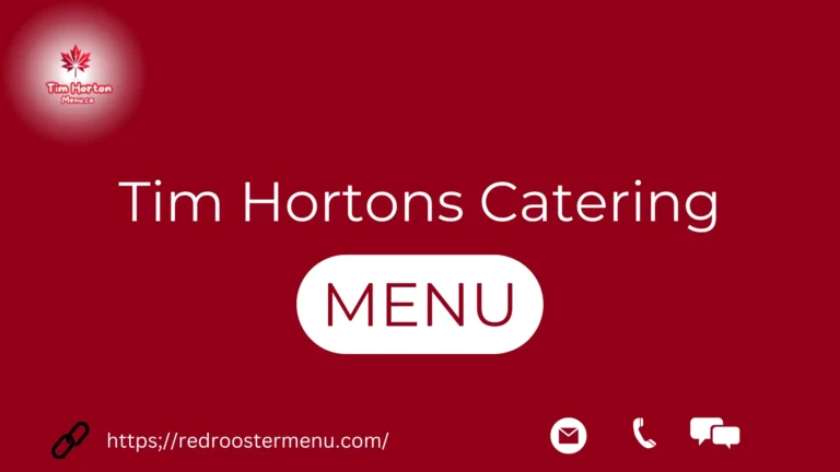 Tim Hortons Catering Menu