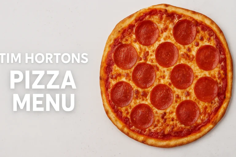 Tim Hortons Pizza Menu