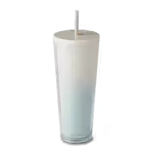 24oz Plastic Straw Tumbler - Sage
