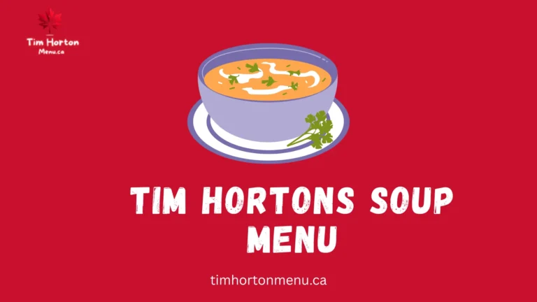 Tim Hortons Soup Menu