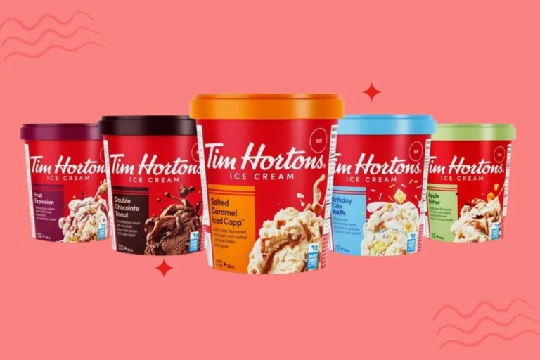tim hortons ice cream menu